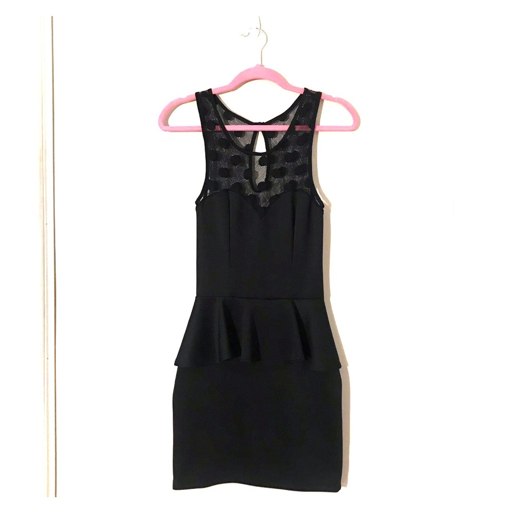 Gorgeous Black Peplum Dress